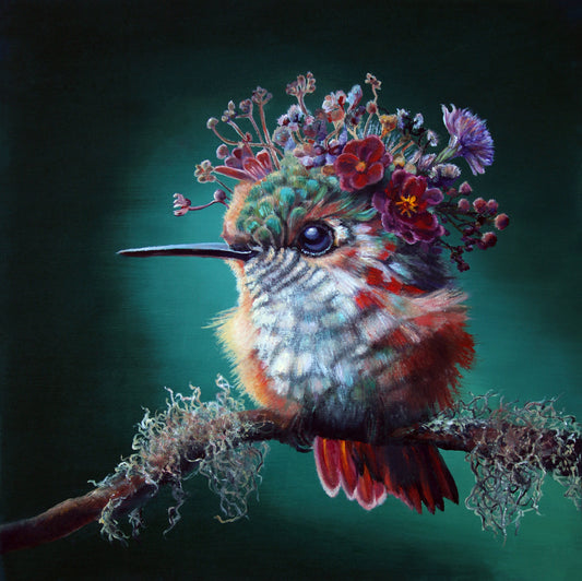 CARRIE GOLLER - Paisley (Floriferous Series)  Print, Original size  8x8