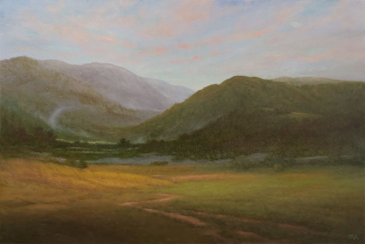 TIM PFEIFFER - Peace and Quiet, oil on gallery wrapped canvas, 24x36 (framed)