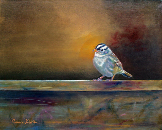 CARRIE GOLLER PRINTS - BIRDS - PURE  original oil, 8x10