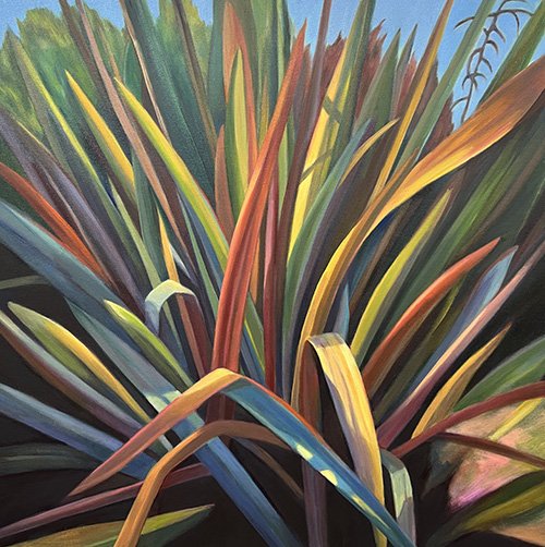 ***SOLD***SOPHIE FRIEDA - Flamboyant - oil on canvas - 30x30