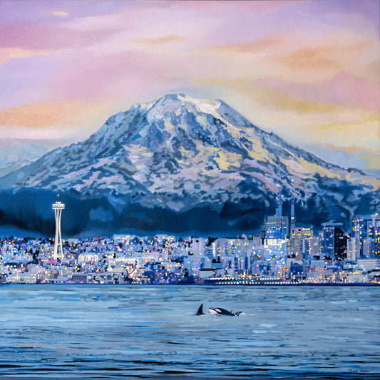 Prints available, original ***SOLD*** Carrie Goller - Salty Seatown, oil 40x40