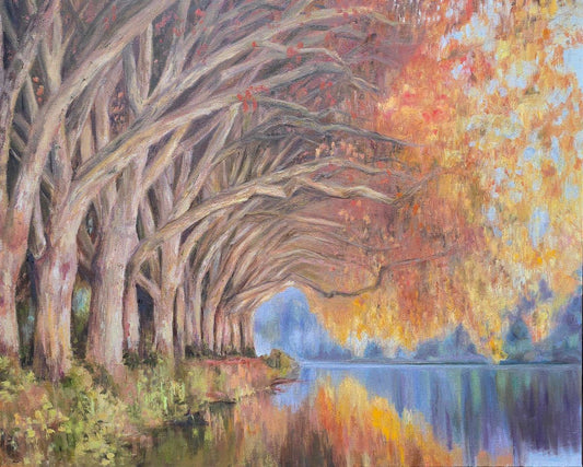 Jody Yashenko - Somewhere We Know, Oil on gallery wrapped canvas (framed) 24x30