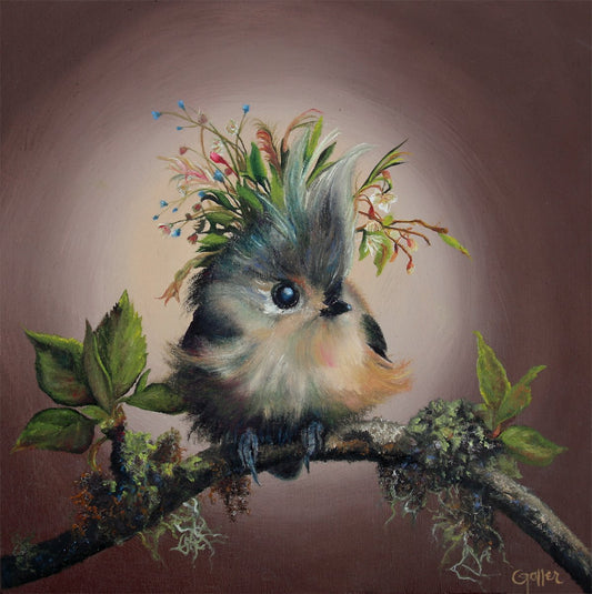 ***SOLD*** CARRIE GOLLER - Spike (Floriferous Collection) oil 10x10 ***At Jones & Terwilliger Galleries, Carmel, CA please inquire at (831) 626-9100***