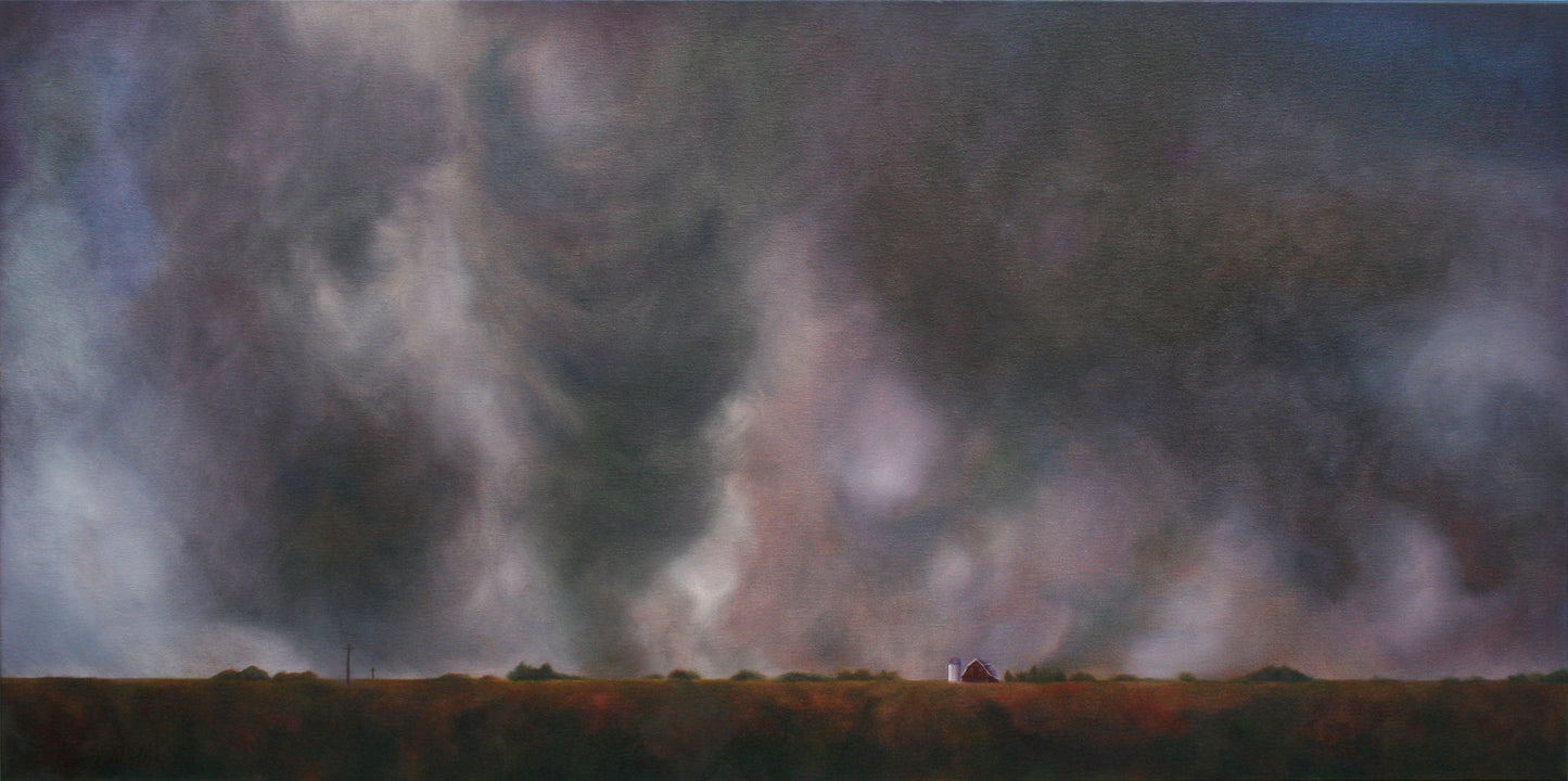 CARRIE GOLLER PRINTS - LANDSCAPES - Storm Chaser,  original oil, 24x48