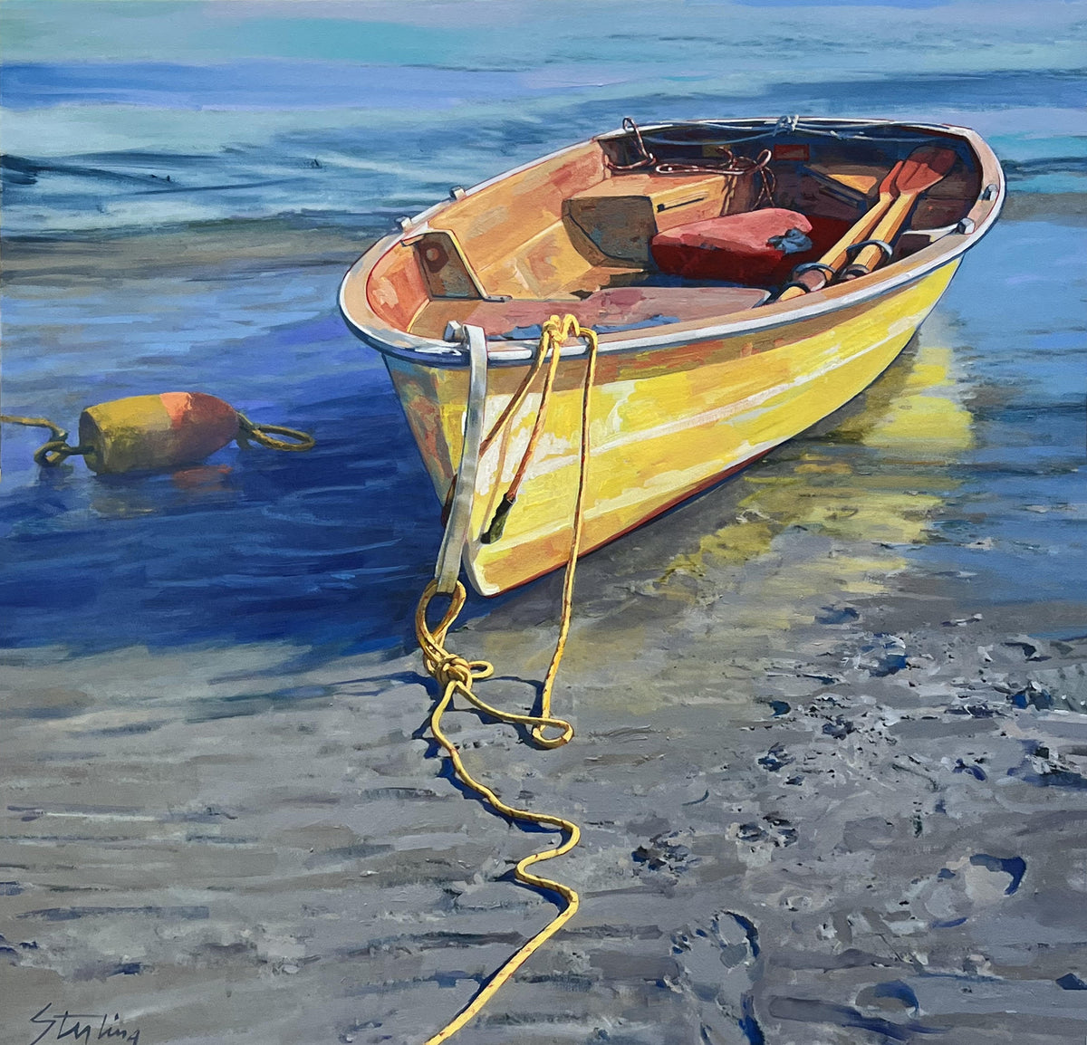 SYDNI STERLING - Summer Tide, acrylic on canvas, 36x36