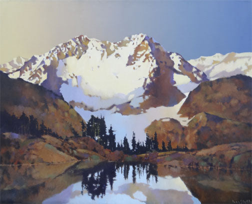 Prints available, original ***SOLD*** MAX HAYSLETTE - TWILIGHT IN THE OLYMPICS #2, HMOC 1701 - OIL -  32X40