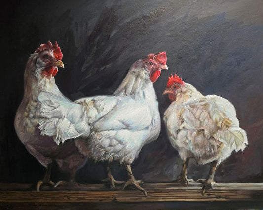 Jody Yashenko - The Golden Girls, Oil on gallery wrapped canvas (framed) 24x30