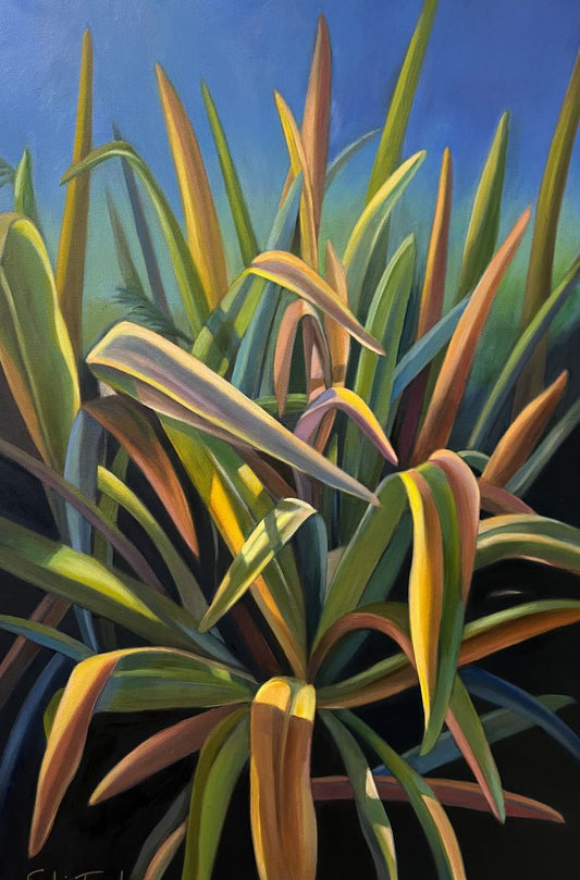 SOPHIE FRIEDA - Tropical Dance, oil on canvas, 36x24