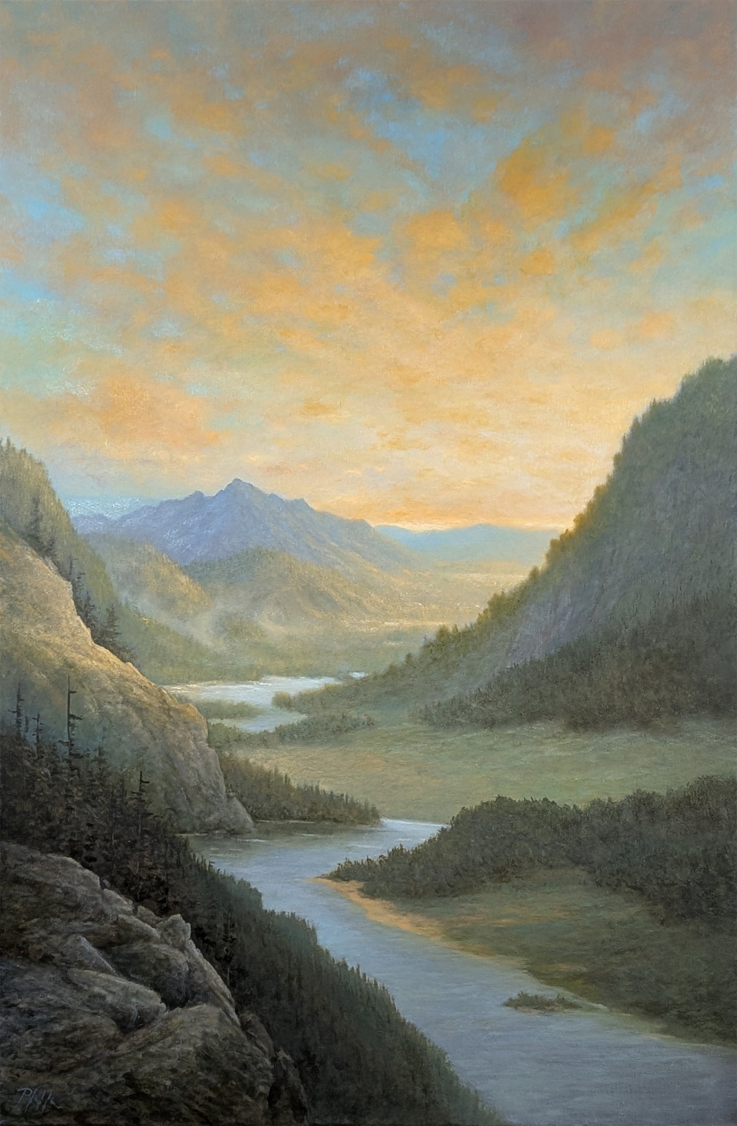 TIM PFEIFFER - Valley of Dreams, oil on canvas, 24x36 (framed)