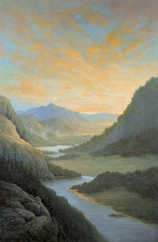 TIM PFEIFFER - Valley of Dreams, oil on canvas, 24x36 (framed)
