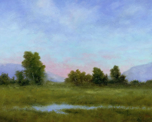TIM PFEIFFER - Walk in the Park, oil on Panel, 8x10 (framed)