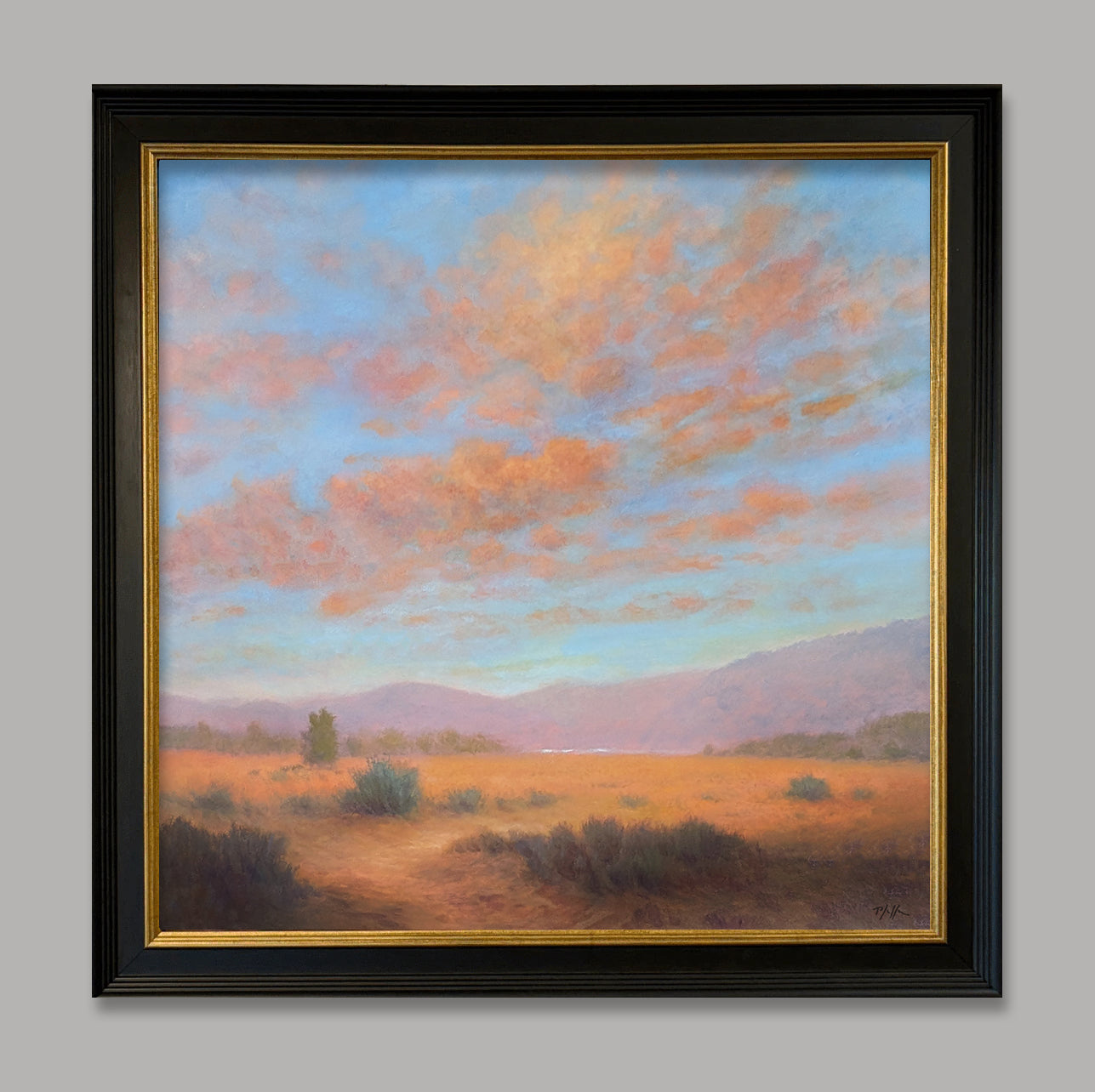 TIM PFEIFFER - Warm Thoughts, oil on canvas, 24x24 (framed)