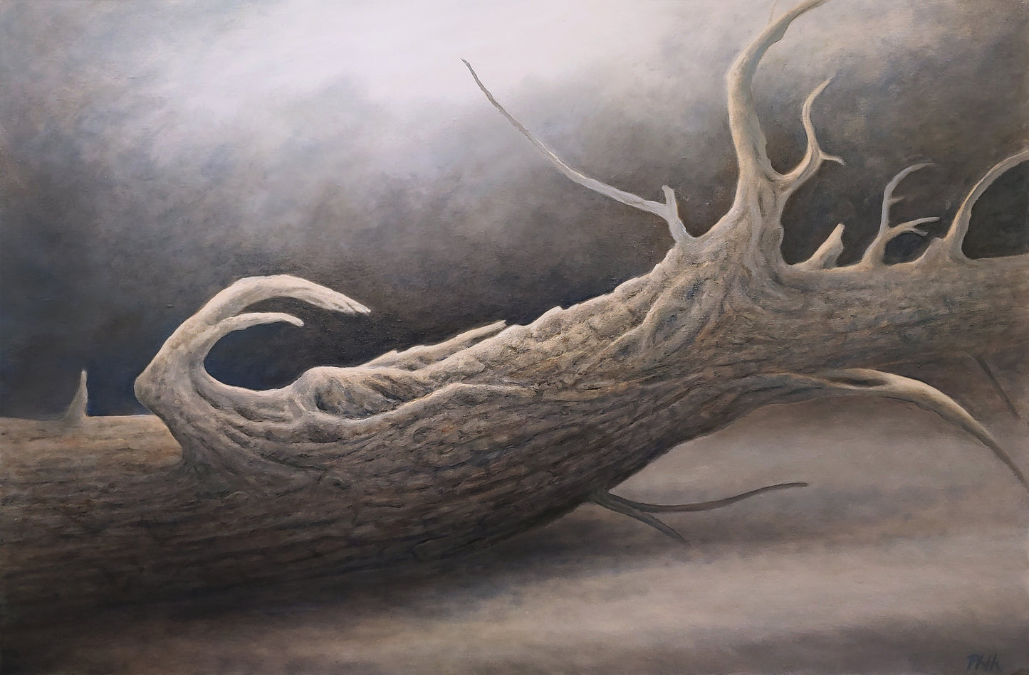 TIM PFEIFFER - Driftwood, oil on gallery wrapped canvas, 24x36 (framed) (Copy)