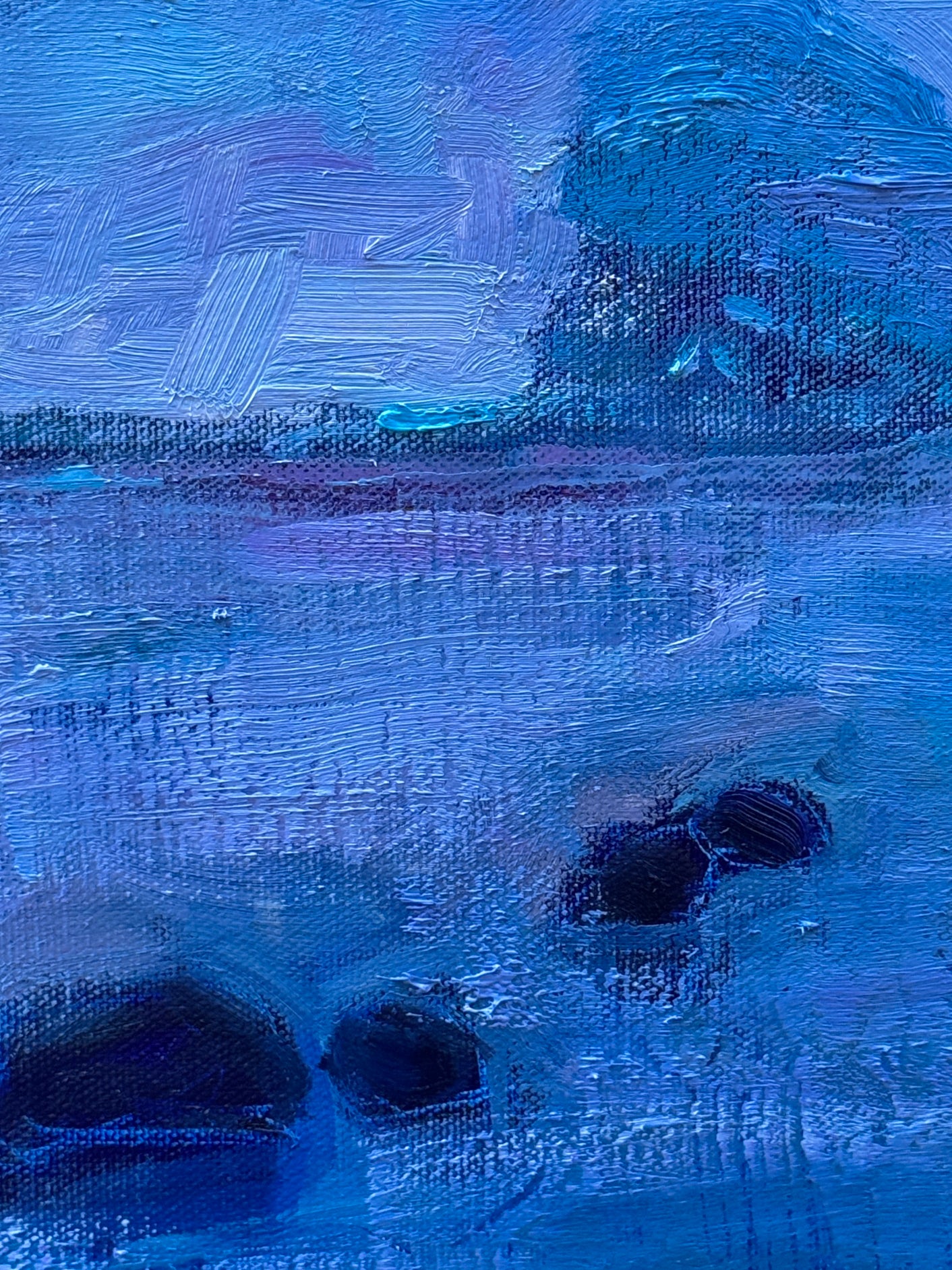 BRIAN MAHIEU - Waiting for Moonrise—Shi Shi Beach, Oil on gallery wrapped canvas, 24" X 30"